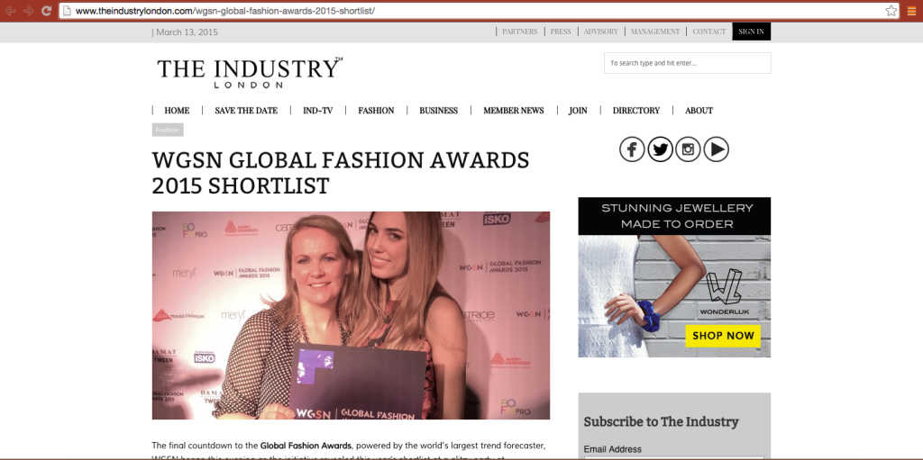 GeekGoesChic.Co nominated to GGC Global Fashion Awards 2015