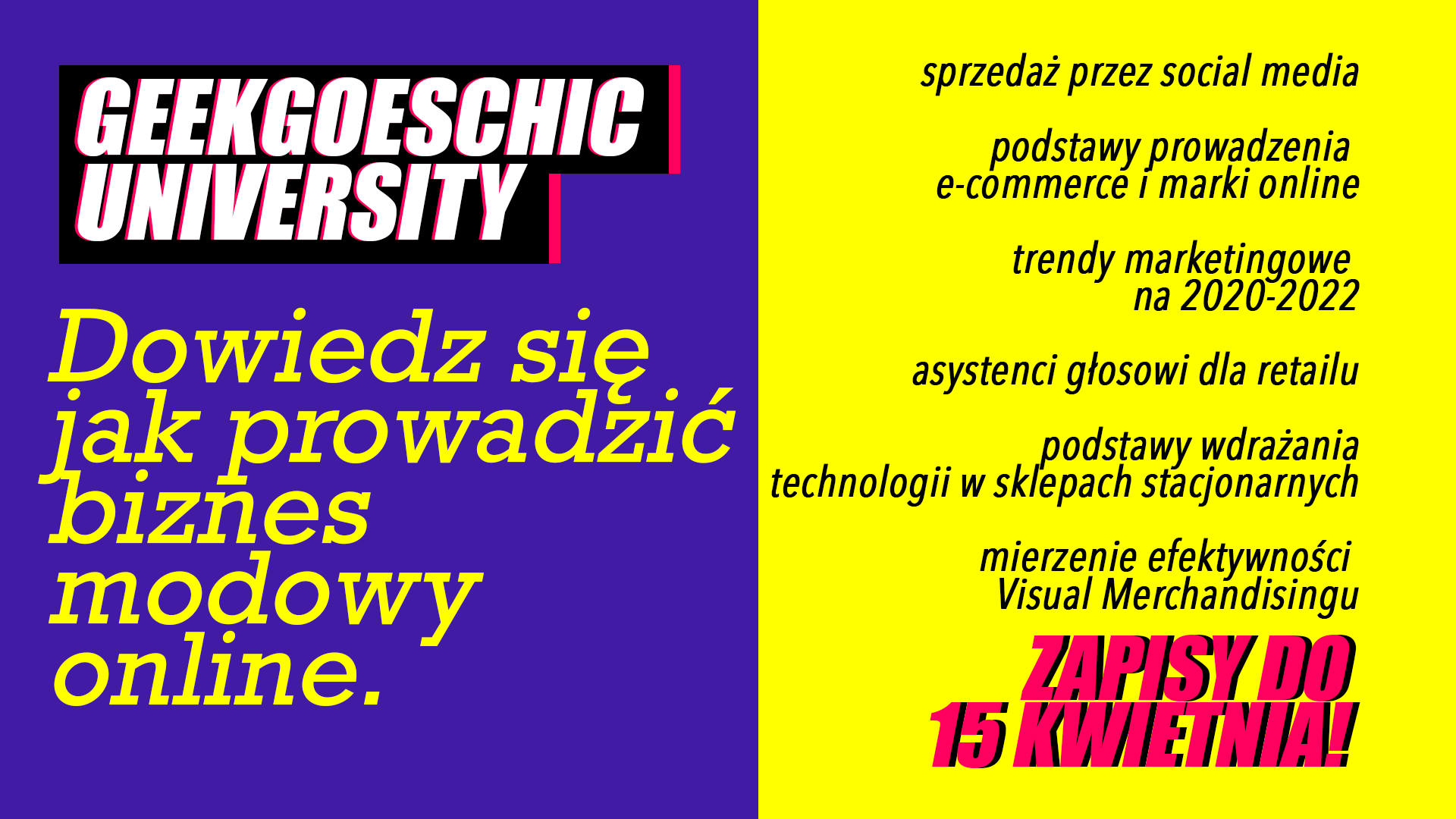 Learn how to run fashion business online with GeekGoesChic University